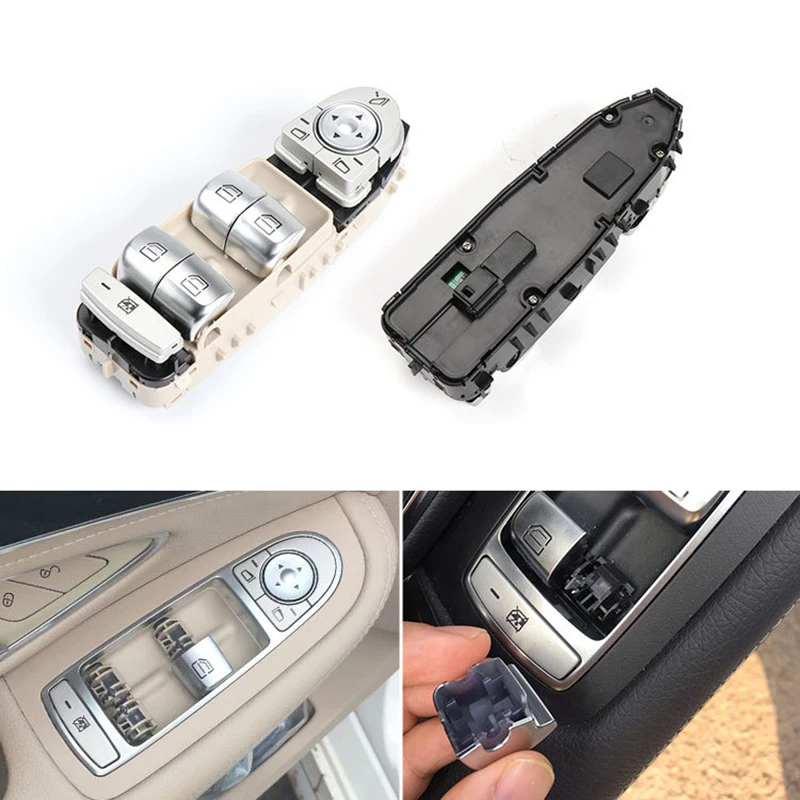 For Mercedes-Benz W205 1pcs Car Main Driving Window Control Switch New Glass Lifter Switch 16-21 External Accessories 2059056811