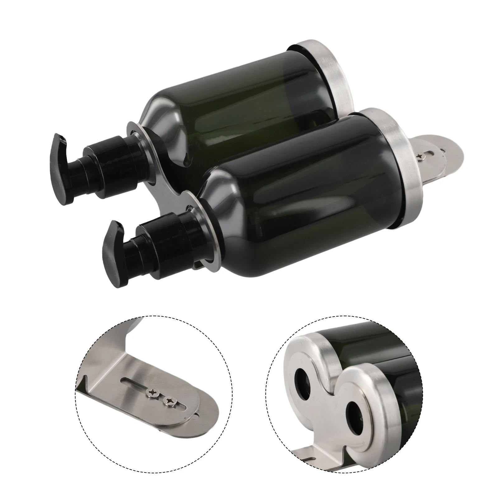 Waste Reduction Focused Manual Wall Mount Soap Dispensing Unit That Holds Multiple Liquid Product Types Including Lotion