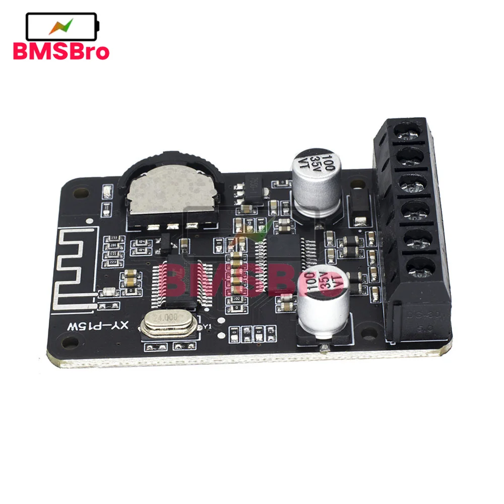 10W/15W/20W Stereo Bluetooth Power Amplifier Board 12V/24V High Power Digital Amplifier Module XY-P15W