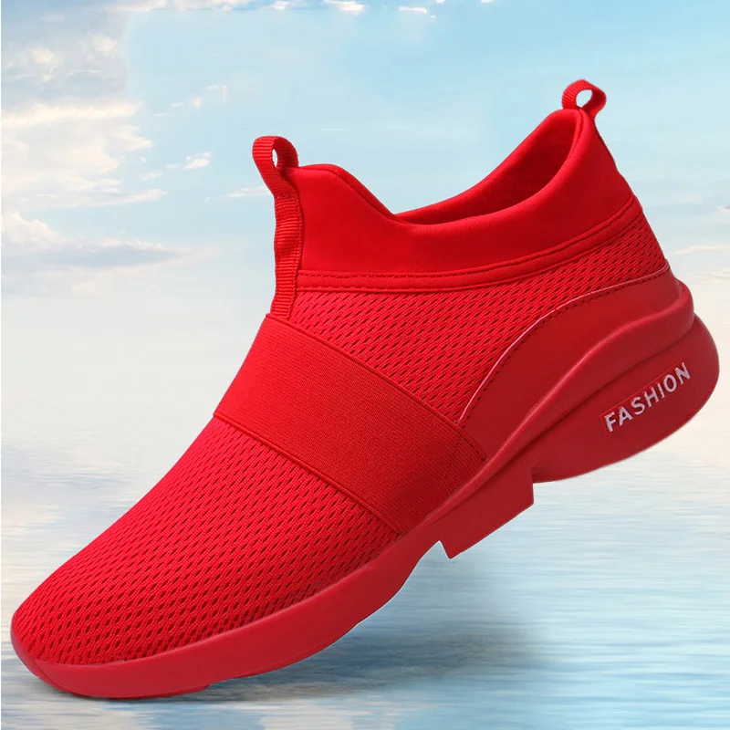 Men's Casual Sneakers Women Breathable Mesh Running Shoes Couple Footwear Light Plus Size Tennis Luxury Brand Walking Trainers