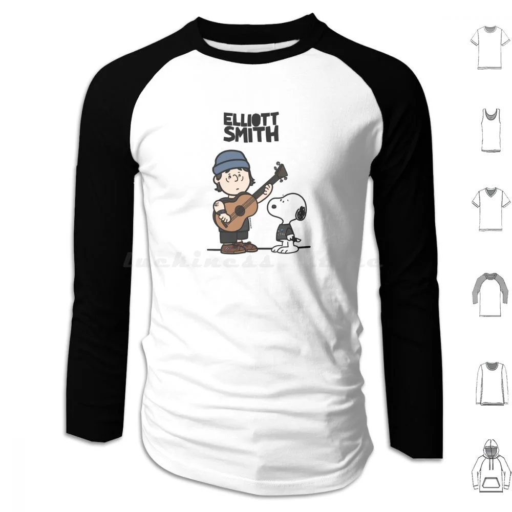 Elliott Smith X Hoodies Long Sleeve Elliott Smith Elliottsmith Fanart Indie Indie Folk Music