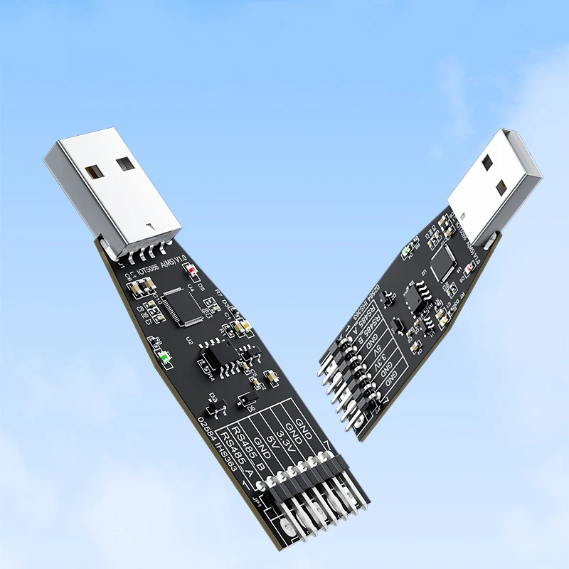 3PCS DTECH IOT5086A(MS) Half-duplex RS485 Serial Port Communication Module USB To RS485 Serial Port Converter