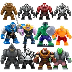 Marvel Mini Building Blocks Superhero Action Figure Hulk Spider Man Thanos Children's Building Blocks Toy Christmas Gift