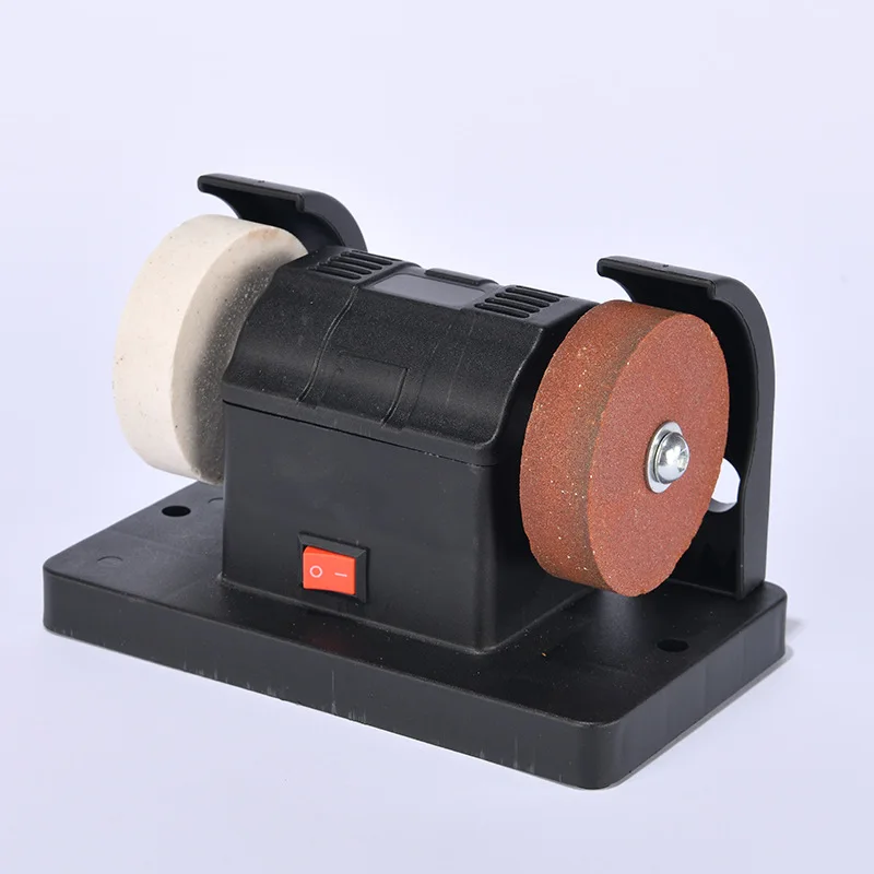 Knife sharpener Small  wheel machine Desktop double grinding wheel infinity small electric grinding and polishing machine