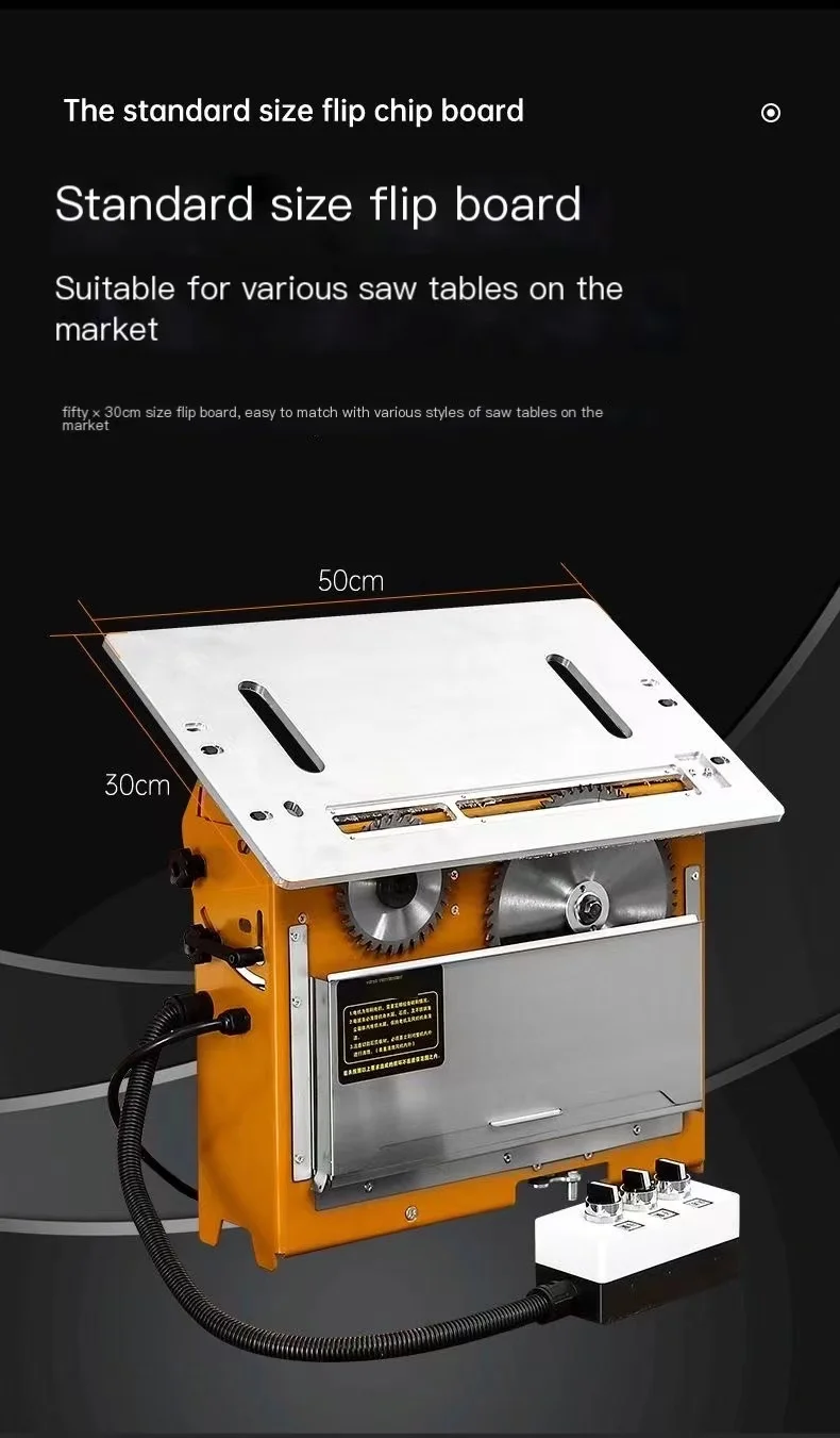 Multifunctional 220V Table Saw Mini Table Chainsaw Cutting Machine Speed Angle Adjustable Cutting Machine CNC WT10 Foldtable