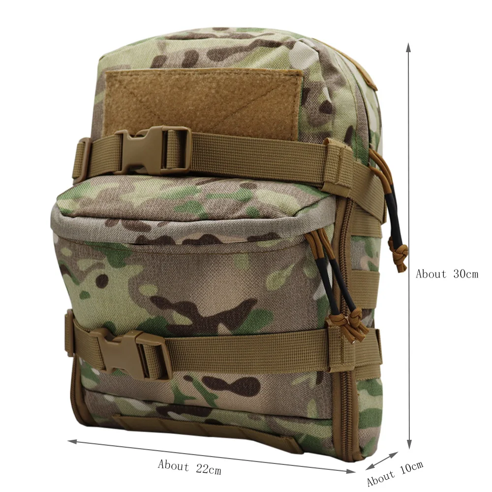 Fwoyonze Tactical Mini Hydration Bag Water Backpack Assault Pack Outdoor Bladder Carrier Molle Pouch For Hunting Airsoft Vest