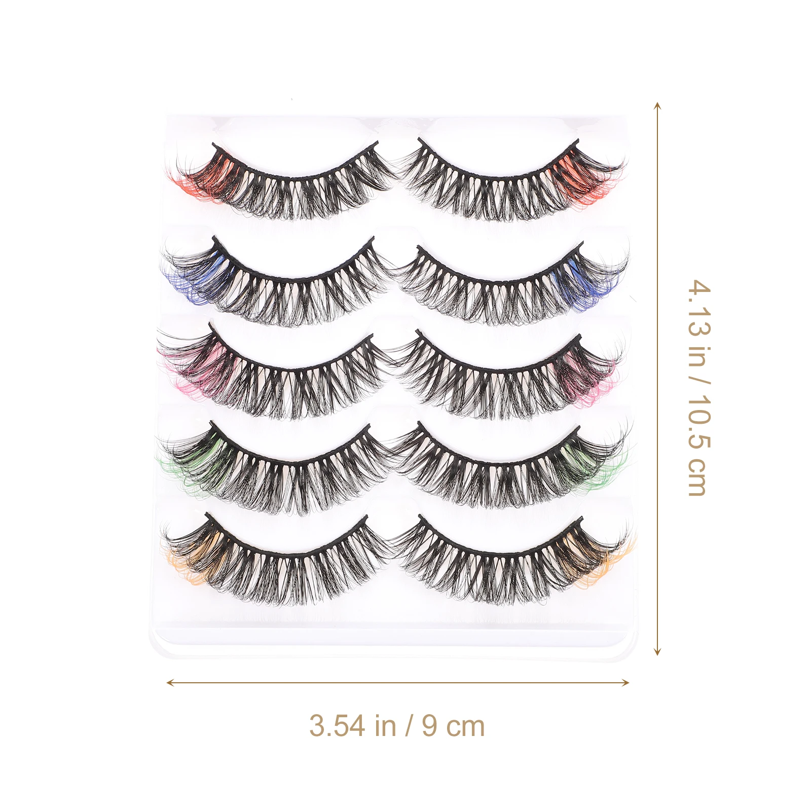

2pcs Colored Lashes Set Glitter False Eyelashes For Halloween Party Cosplay Festival Makeup Women Fake Lashes