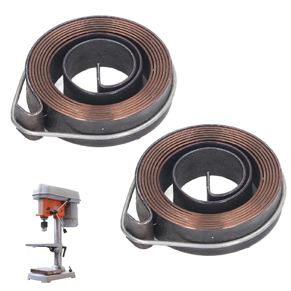 2pc Bench Drill Press Return Spring Steel Coil Spring Assembly 0.7x6x35mm Milling Drilling Machine Springs Drill Press