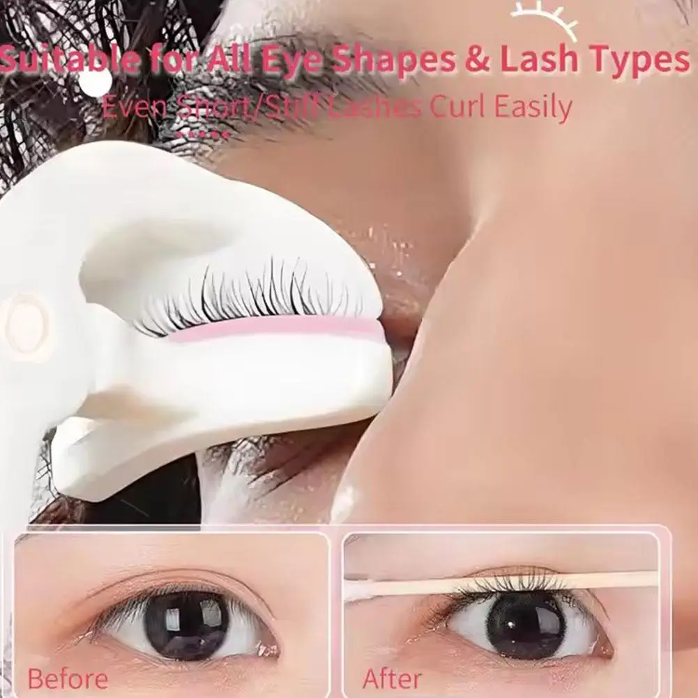 Wide-Angle Eyelash Curler Long Styling Natural Curled to Easy Enlarge Harm Lashes Application No Eyes Tool Eyelids X1H6