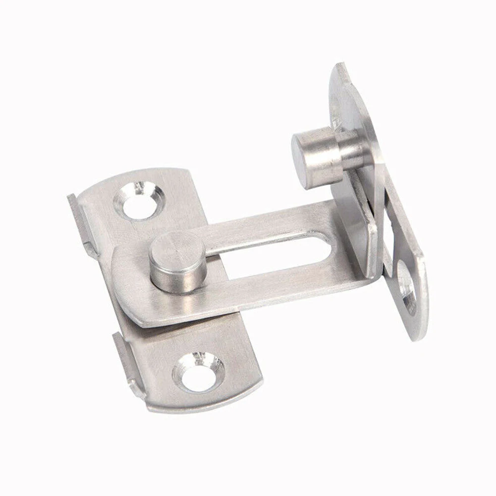 Door Lock Guard Latch Bolt 90 Degree Stainless Steel Toggle Latch Sliding Barn Door Lock Wine Cabinet Closet Right Angle Lock
