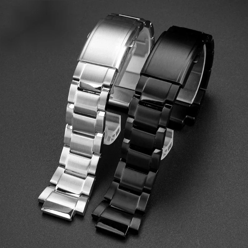 Для Casio G-SHOCK GST-B200 ремешок gstb200 твердый ремешок из нержавеющей стали 24x16 мм быстросъемный металлический мужской браслет-браслет Для Casio G-SHOCK GST-B200 ремешок gstb200 твердый ремешок из нержавеющей стали 24x16 мм быстросъемный металлический мужской браслет-браслет