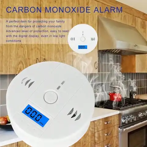 LCD CO Sensor with Alarm and Built-in Siren eMastiff