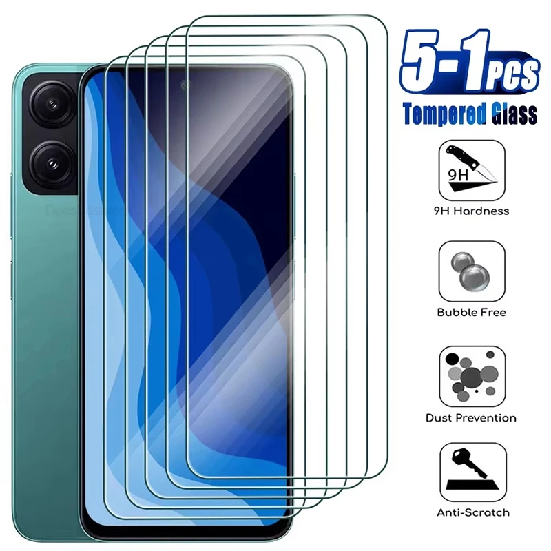 1-5 Stück HD Gehärtetes Glas Displayschutzfolien für Xiaomi Mi 14T Pro 15T Pro 13T 12T 11T Pro 14 13 11 Lit 12 Lite Schutzglas