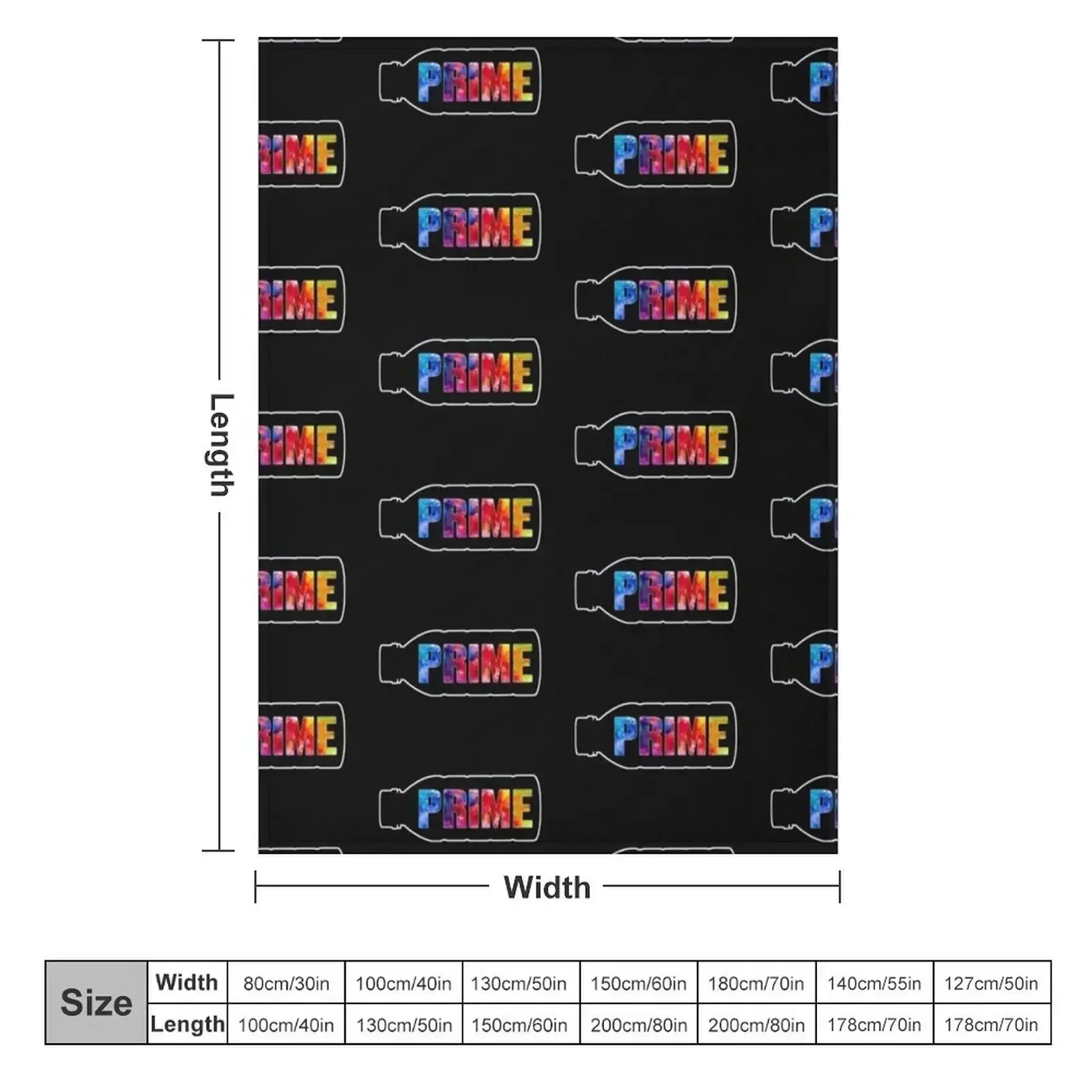 Prime hydration drink Throw Blanket couch cozy soft plush fuzzy picnic outdoor blanket