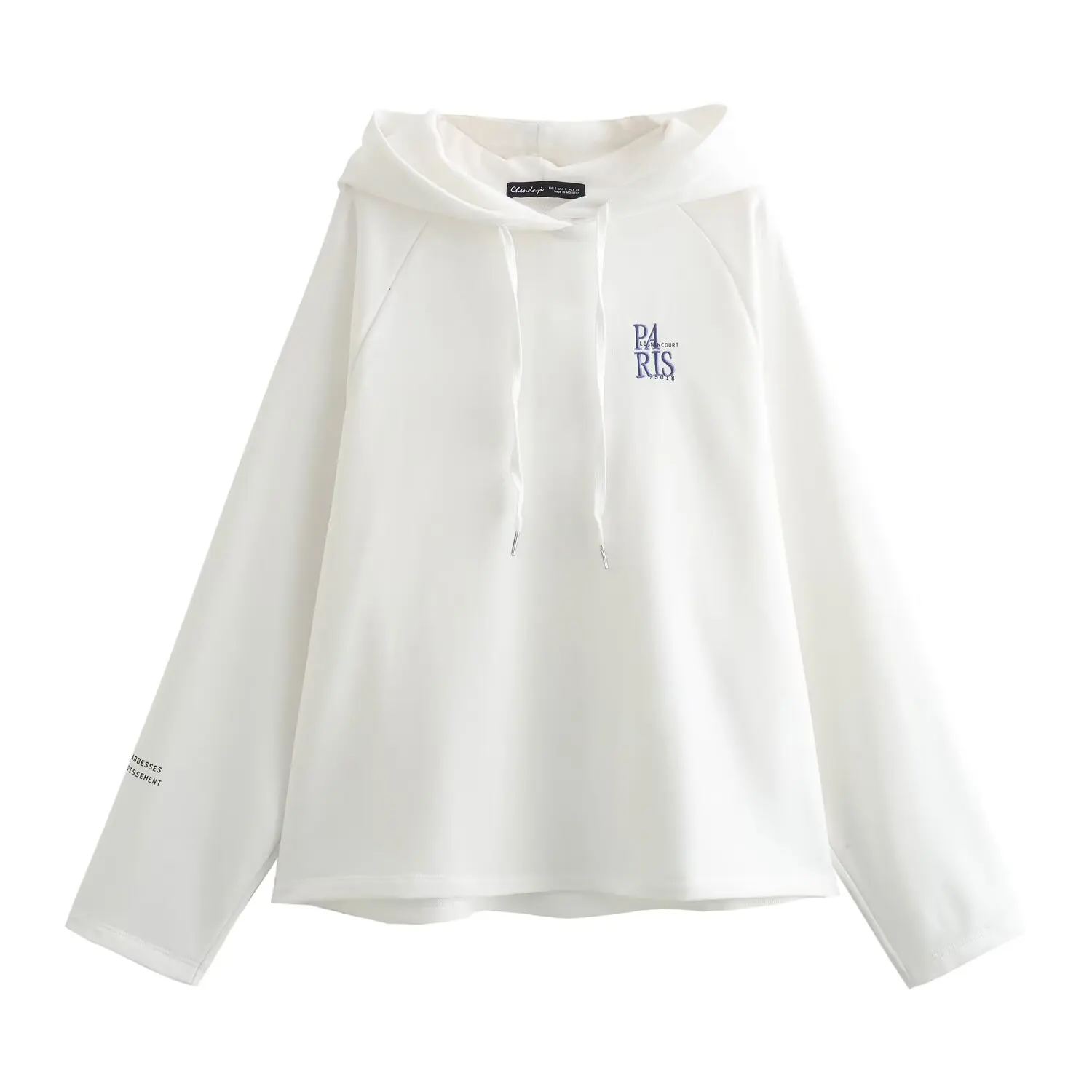 

2025 New Women's Clothing European and American Style Fashionable All-match Embroidered Hooded Sweater Tops