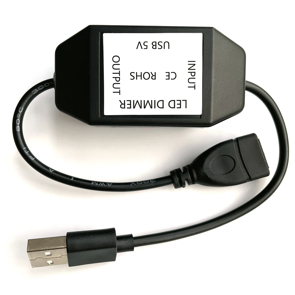 1 pz USB DC 5 V Manopola manuale continua Touch LED Dimmer Interruttore per 5050 2838 Luce di striscia 1 canale Regolatore di regolazione della luminosità