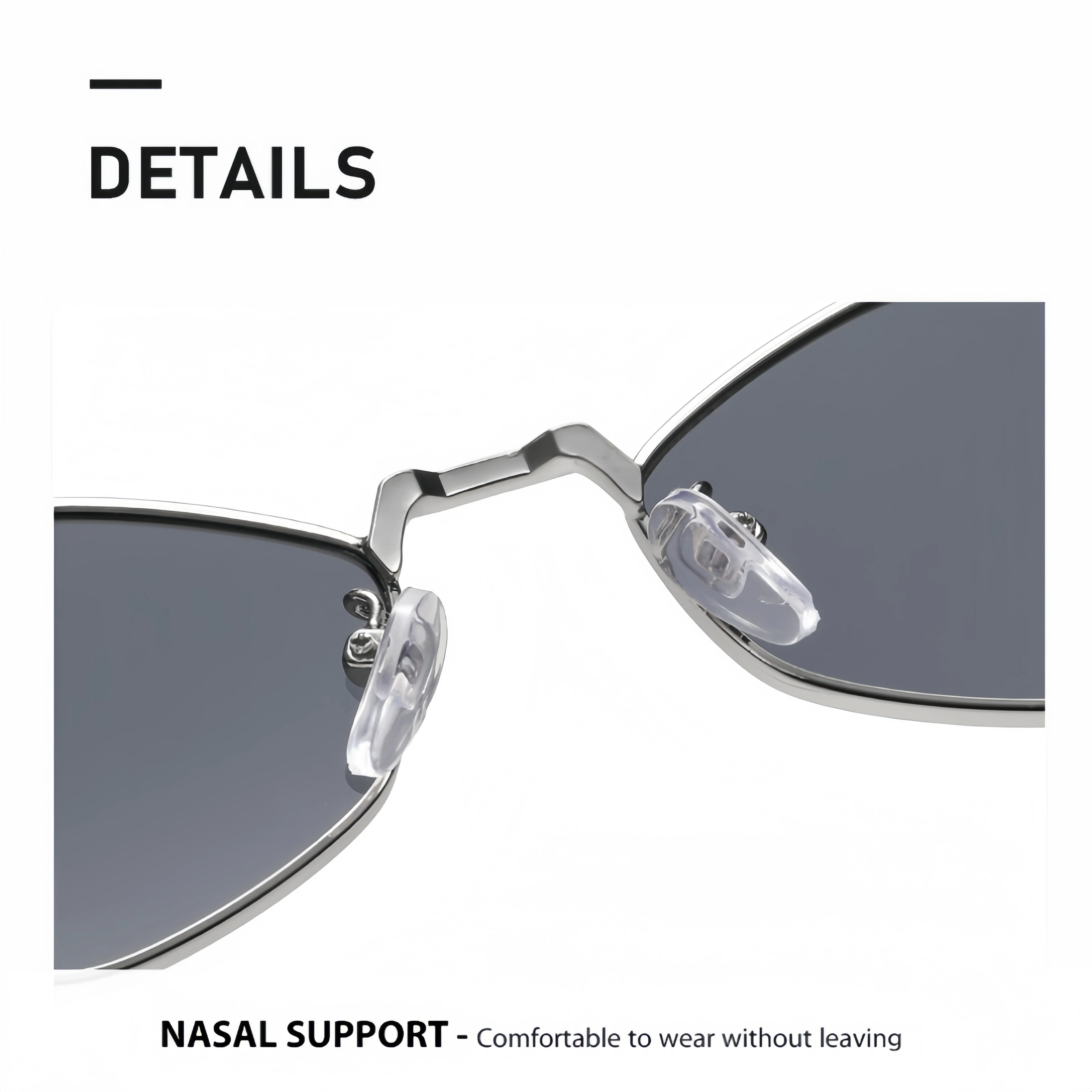 Fashionable Rhombus-Shaped Metal Sunglasses for Women, Versatile for Street Photography, Uv Protection Sunshade Glasses image 3
