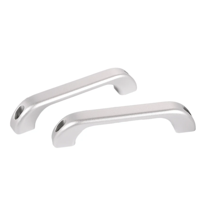 

2Pcs Car Interior Aluminum Alloy Chrome a Pillar Grab Handle Trim for Land Rover Defender 90 110