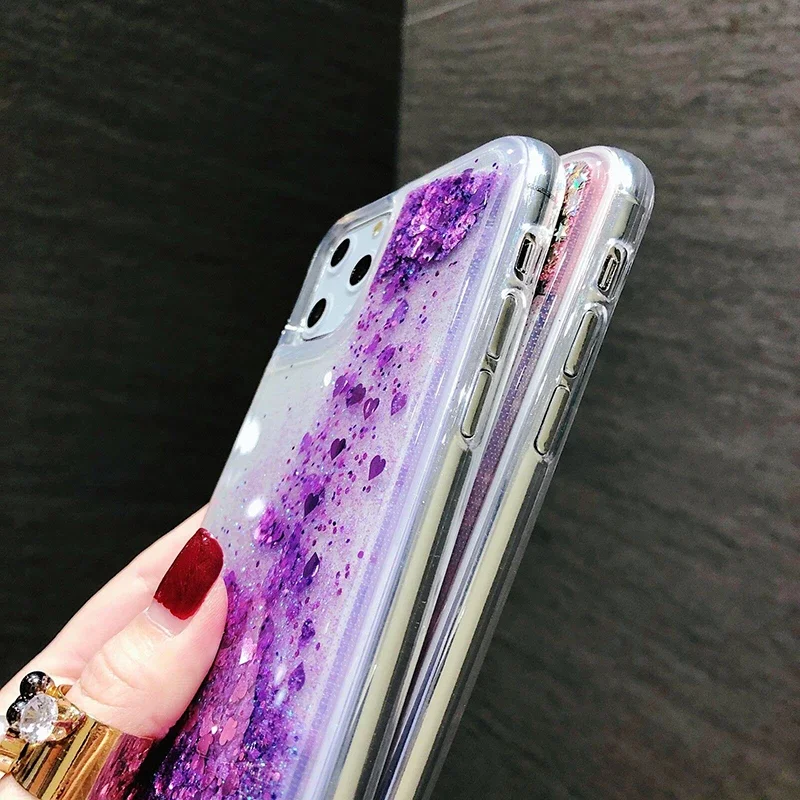 Lanyard Glitter Liquid Silicone Case For Samsung Galaxy A05 A05S A14 A24 A34 A54 A04 A04S A04E A03 A03S A02S 4G 5G Cover