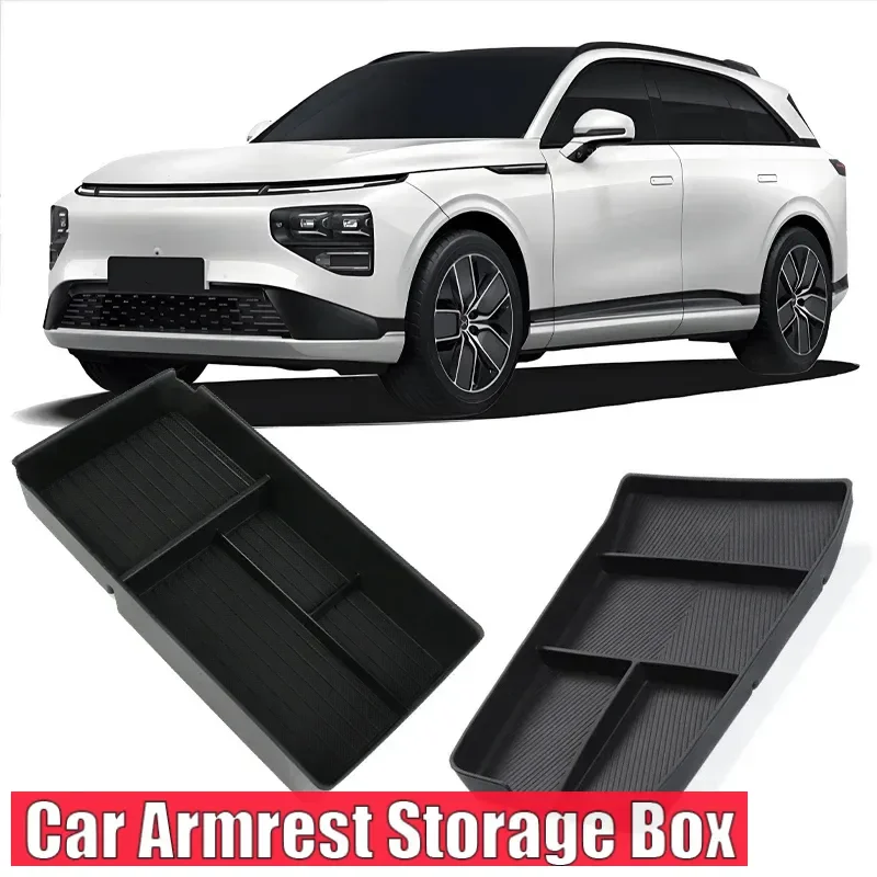 

For Xpeng G9 2022 2023 2024 Center Console Storage Tray Armrest Storage Box Interior Accessories Car Stowing Tidying