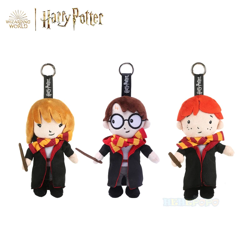 17cm School Ron Hermione Harry Potter Cute Plush College Uniform Doll Kawaii Toy Keychain Lovely Periphery Room Decoration