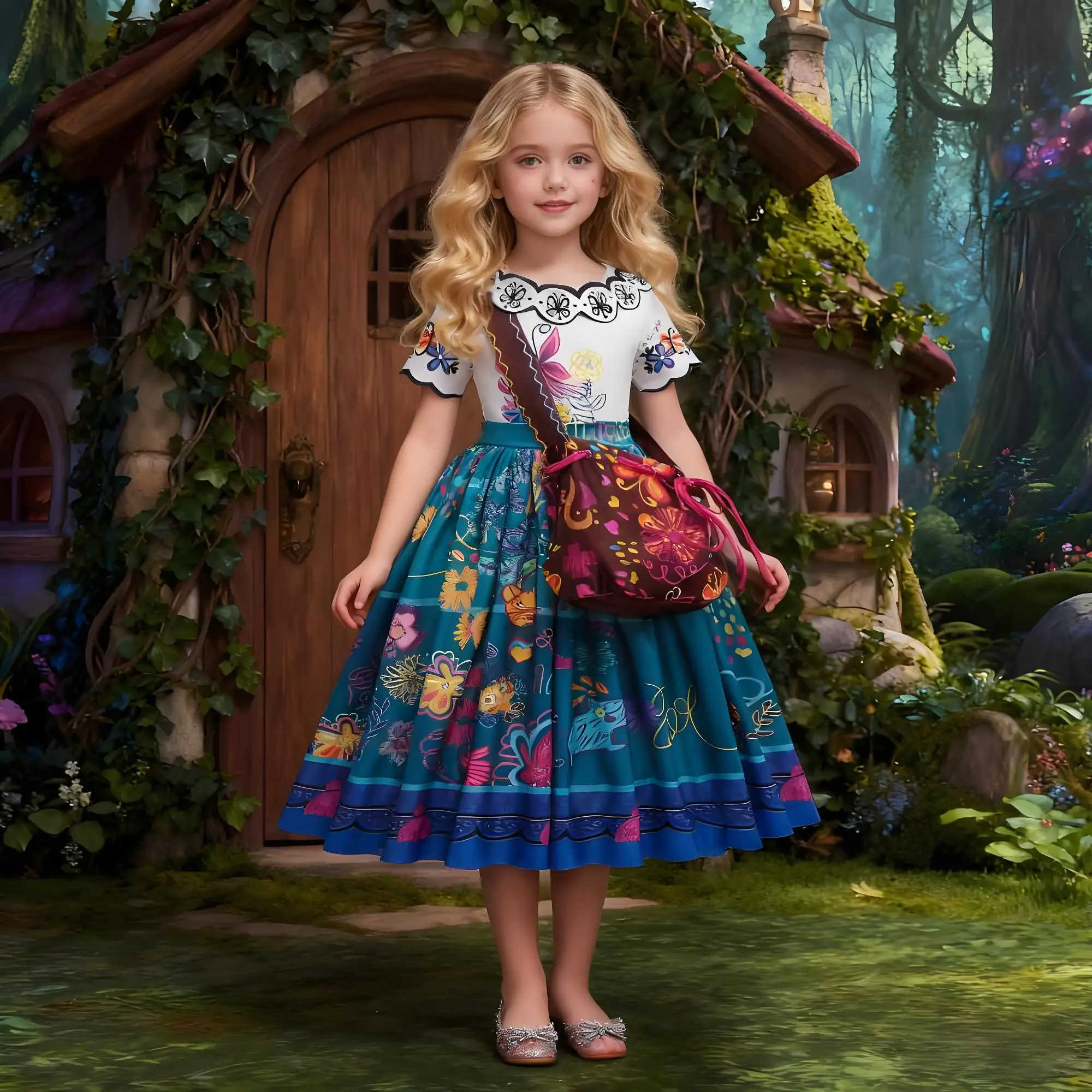 2025 الصيف الفتيات حفلة مسائية الفتاة أضواء LED ميرابيل إيزابيلا فساتين الأميرة تأثيري هالوين فساتين حفلات مضيئة #4