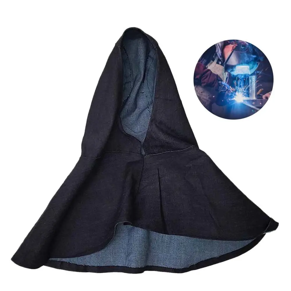 Anti-scalding Denim Fabric Welding Hood Flame Resistant Neck Protection Welder Work Cap Welding Hats Welder Protection