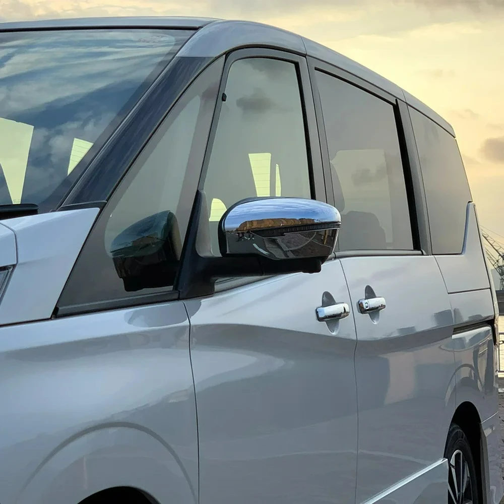 

For Nissan Serena C27 2016 2017 2018 2019 2020 ABS Chrome Rear View Side Door Mirror Cover Trim Car Styling