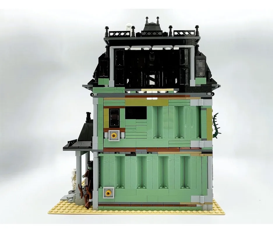 Prachtig nieuw product MOC bouwsteenmodel monster spookhuis technologie modulaire kinderspeelgoed cadeau DIY set
