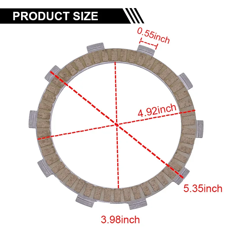 Steel and Friction Clutch Plate Set For Honda NTV650 Revere RC33 XL650 XL650V Transalp RD10 RD11 XL NTV 650 CTX700 CTX 700 RC69