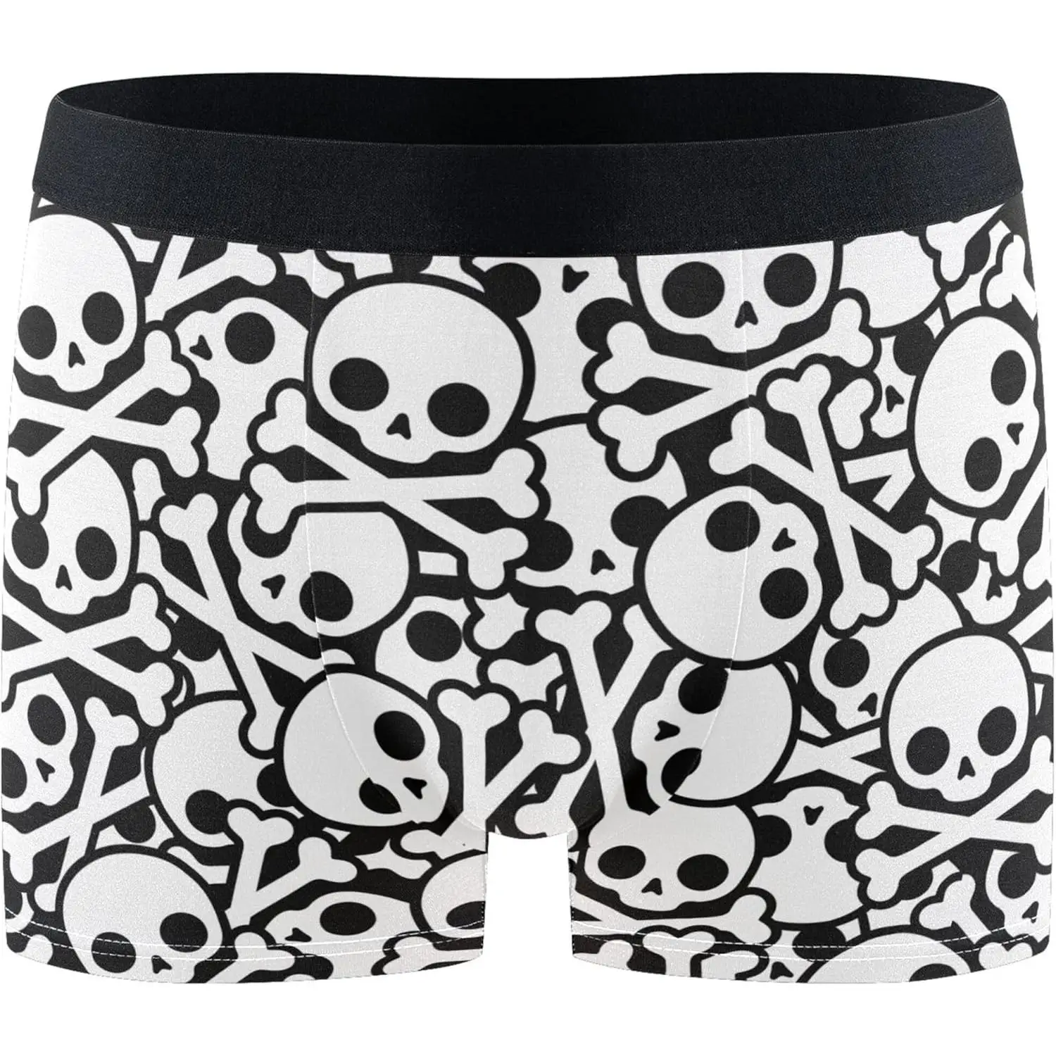 

Мужские трусы-боксеры с забавным узором, мягкое дышащее нижнее белье, эластичный пояс, вискоза, влагоотводящая ткань