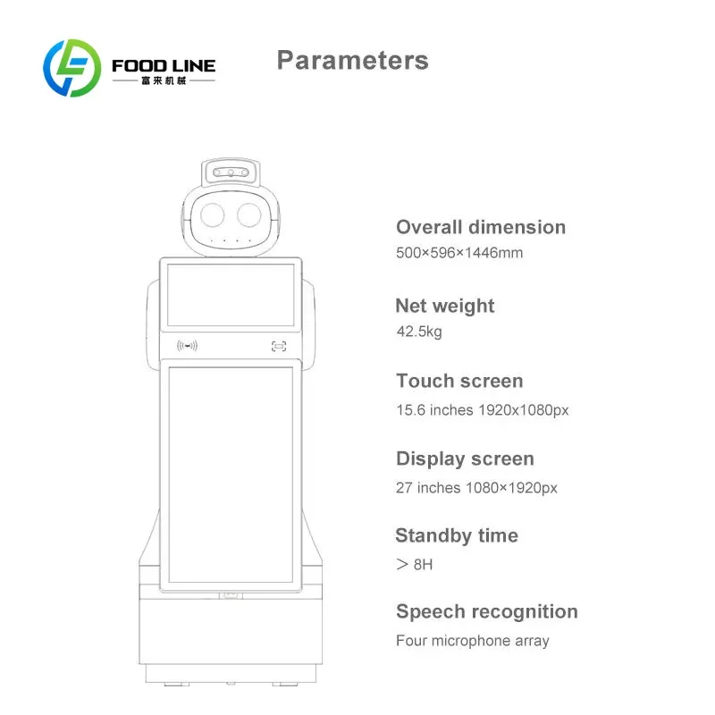 Intelligent Autonomous Reception Bank Business Consultation Smart Robot in Exhibition Hall