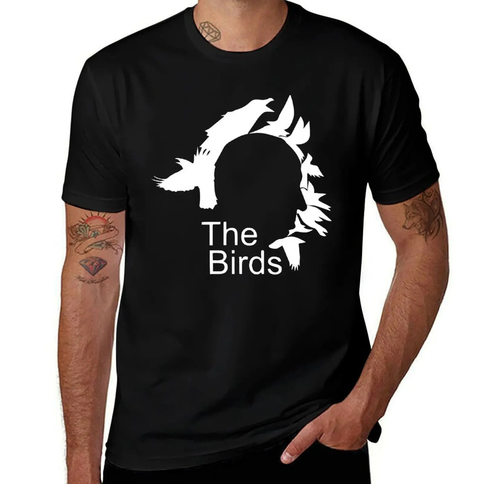 Alfred Hitchcock - The Birds T-Shirt Plus Size Simple Casual Top T-Shirt
