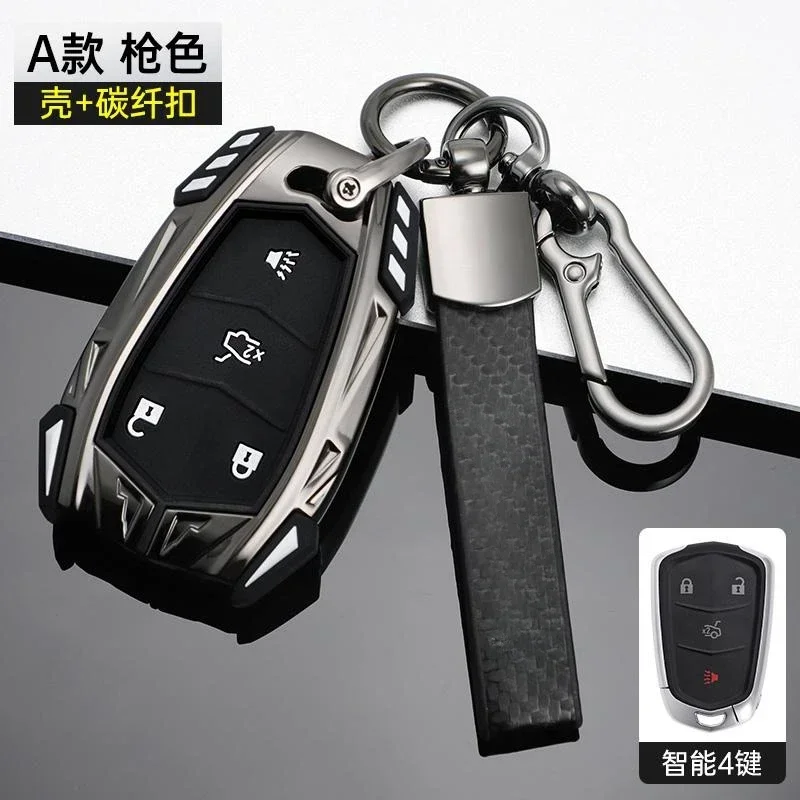 

Car Remote Key Shell Case Cover for Cadillac ATS CT6 CTS DTS XT5 Escalade ESV SRX STS XTS ELR 2014 - 2018 Key Holder Accessories