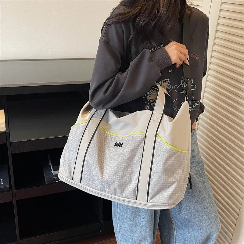 large-capacity-travel-bag-fitness-sports-suitcase-handbag-foldable-oxford-cloth-youth-travel-bag-with-phone-pocket-unisex