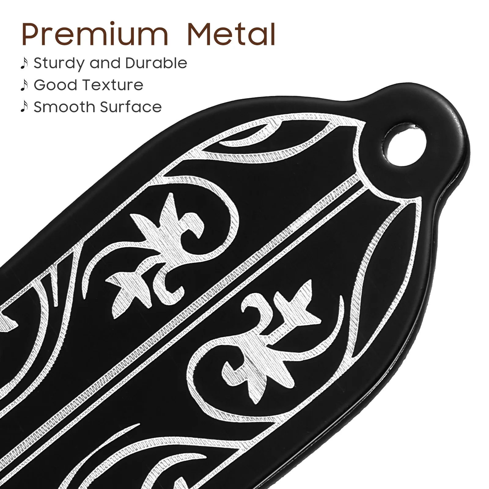 

Iron Core Cover For Electric Guitar 3 Holes Bell Shape Flower Pattern Fit Truss Rod Cover Guitar Accessory