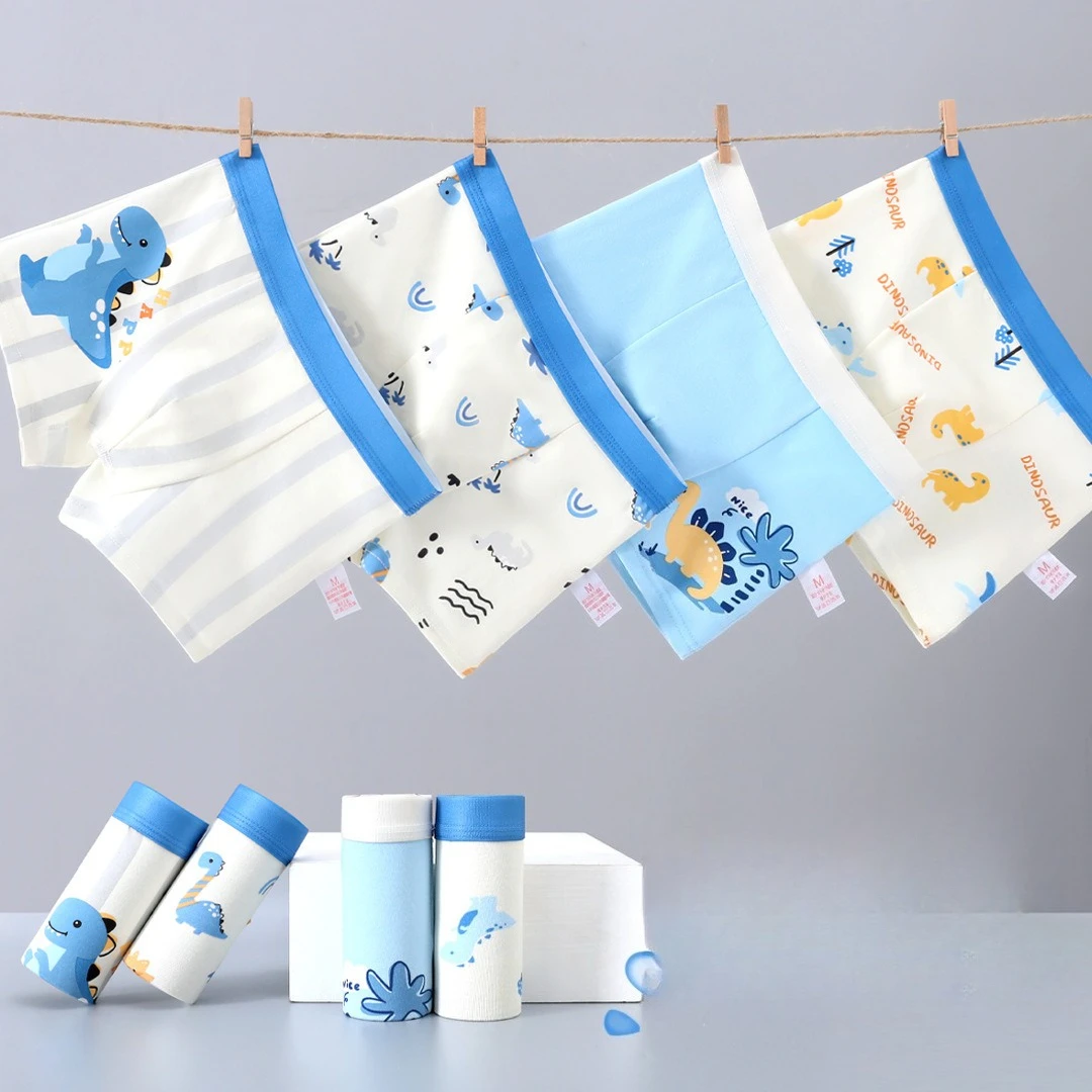 

2025 New Boys Panties Cotton Set Kids Boy Baby Boy Flat Corner