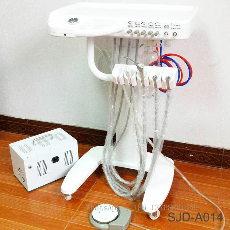 SJD-A014 Clinic Use China Den Tal Unit Mobile Trolley Cart Medical Instrument Mobile Den Tal Unit Cart