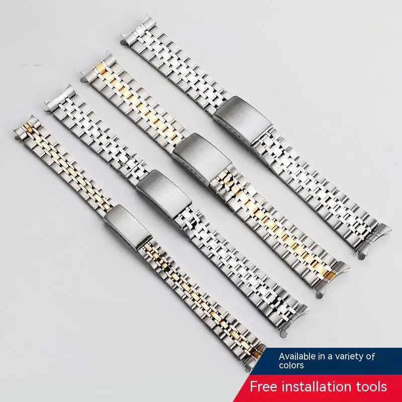 High Quality Stainless Steel Watch Chain For Tudor Prince and Princess M76213 M76214 M74033 Arc Interface Band 13 17 19 20MM