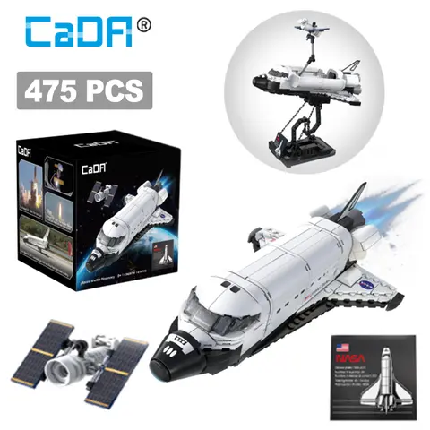 Cada NASA 1:320 미국 항공 우주 비행선 빌딩 블록 정찰 항공기 벽돌 삽화 장난감 어린이 선물