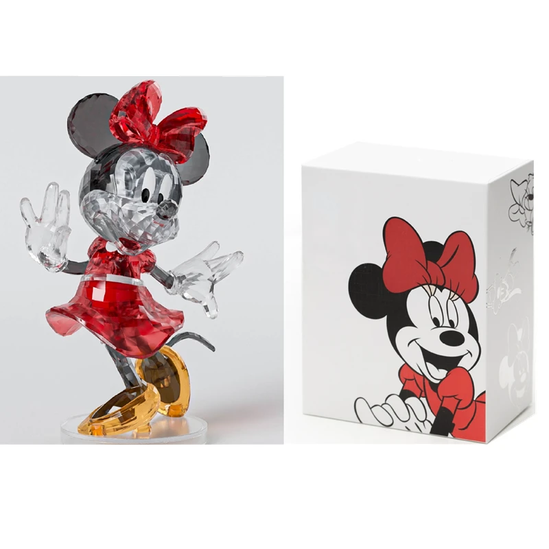 Mickey And Minnie Educational Toys Building Blocks Three-Dimensional Crystal Assembled Doll Ornaments Toys Men And Women Gifts