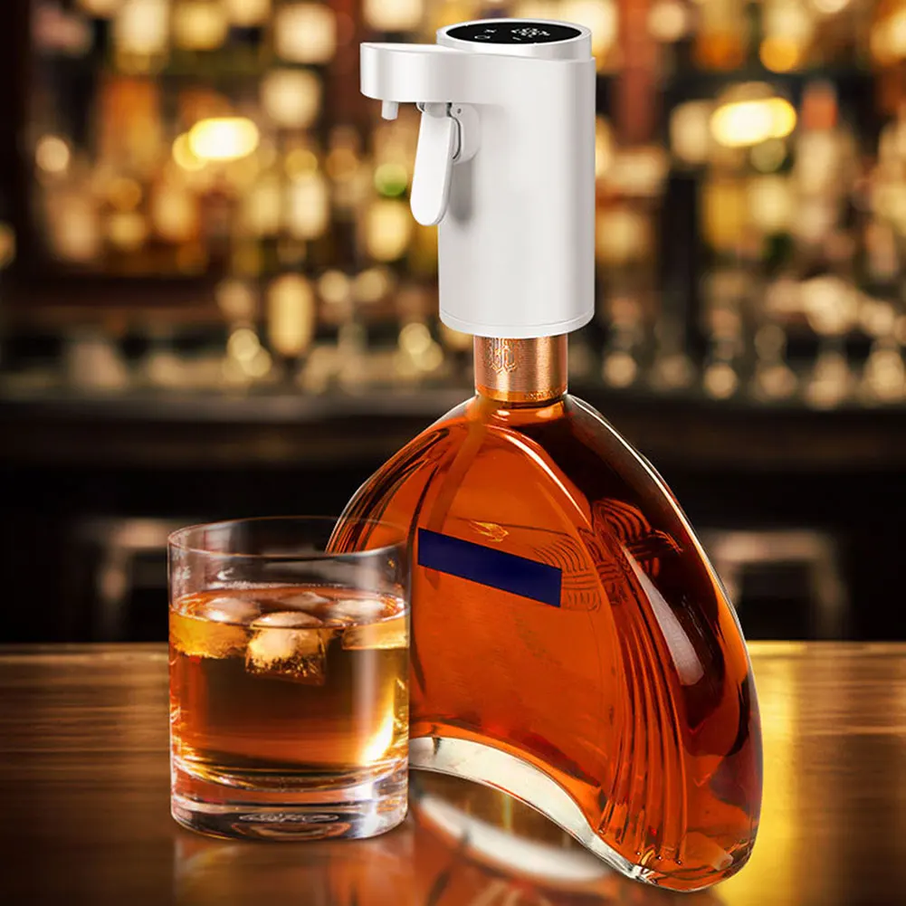 

Digital Beverage Dispenser With Quantity Mode Portable Universal Fit For Home Bar