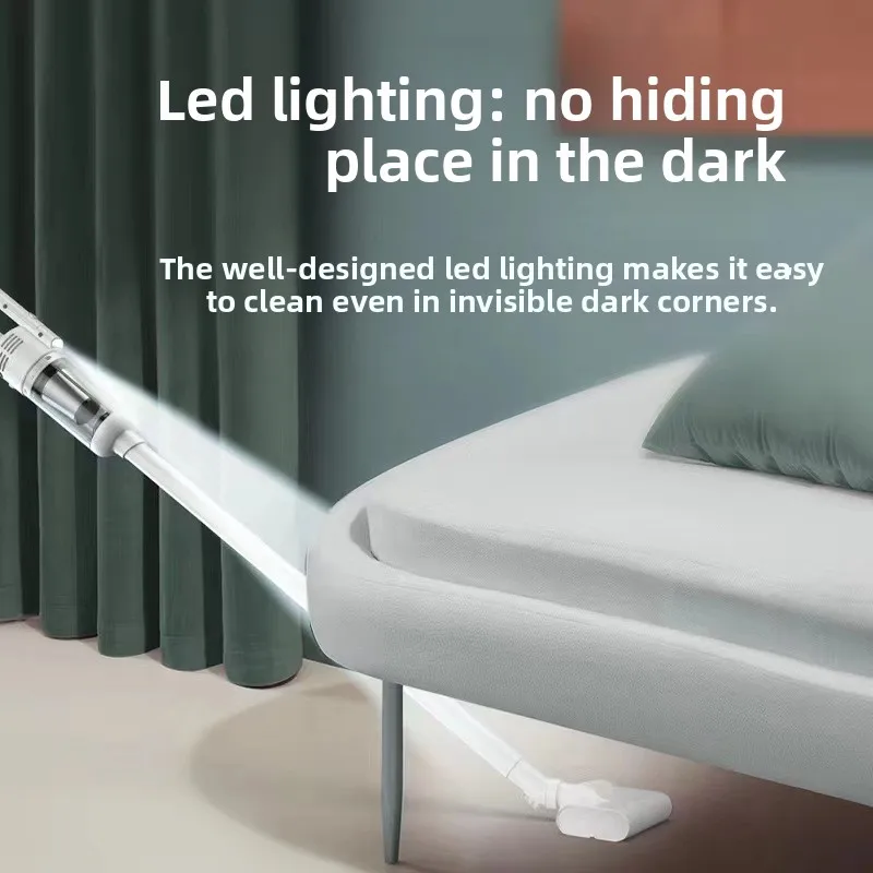 Handheld Vacuum Cleaner, Rechargeable Portable Mini Car Vacuum Cleaner with LED Light, Suitable for Home, Pet Hair