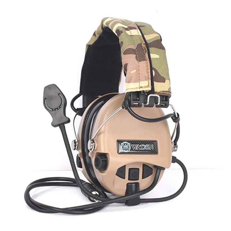 WADSN Tactical MSA Headset Sordin Headworn Noise Reduction Anti Manic Intercom Headset For Hunting Wargame Operational Training