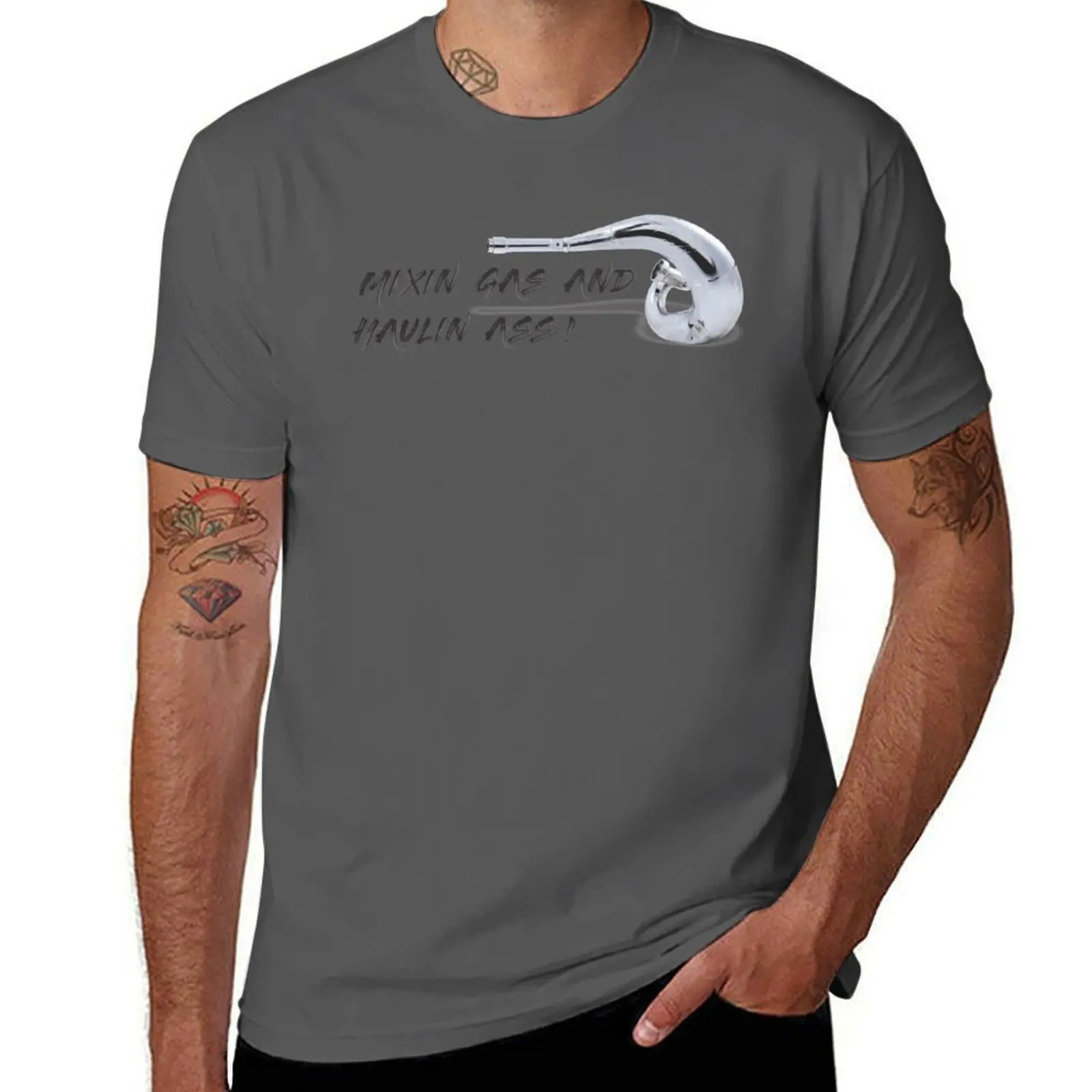 Stroke 2 Motocross T-Shirt Plus Size Comfort Fit Tee