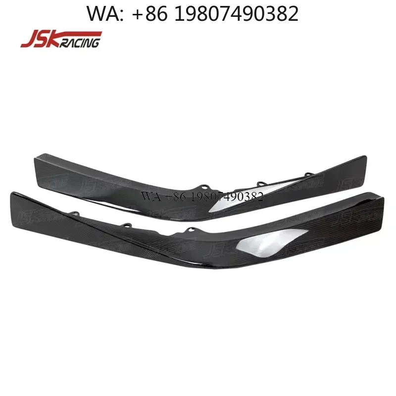Wmwmnu Dry Carbon Fiber Front Splitter Lip for 458 Italia Spider Body Kit Bumper Diffuser Auto Exterior Accessories