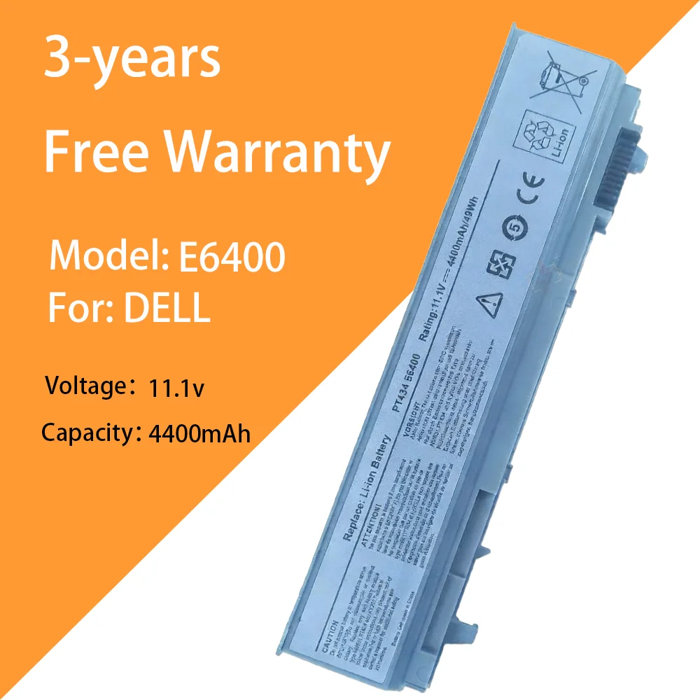 

11.1V 6cells Laptop Battery E6400 for DELL E6410 E6510 E6500 PT434 W1193