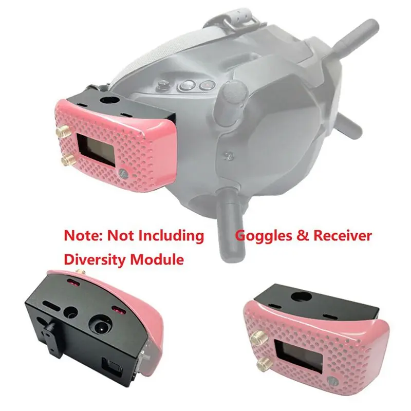 2X For DJI FPV Goggles V2 Flight External Analog 5.8G RX PORT 3.0 Receiver Module Kit For Lightweight 5V 3A