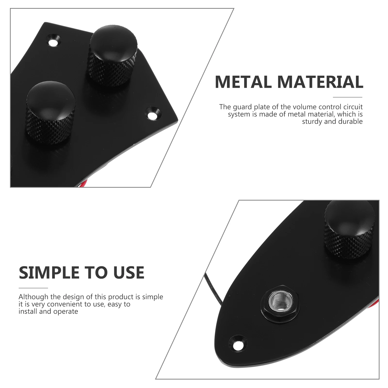 

Volume Button Guard Plate Electric Bass Circuit Board Control Potentiometer Shifter Panel Metal