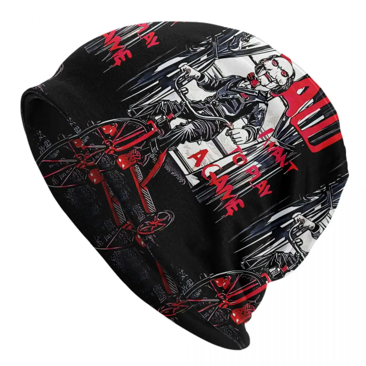 Custom Vintage S-Sawes Horror Bonnet Hat Knit Hats Cool Unisex Adult Movie Winter Warm Skullies Beanies Caps
